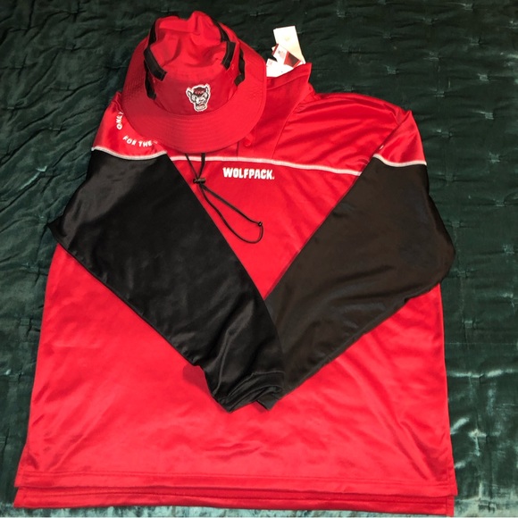 NWT [Adidas] NC Wolfpack Long Sleeve Player Top - Picture 6 of 9